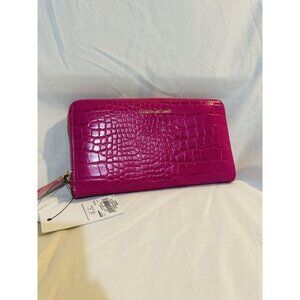 New Pink Faux Leather Wallet
